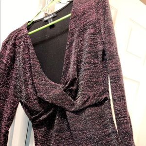 Pink/Black shimmering party dress